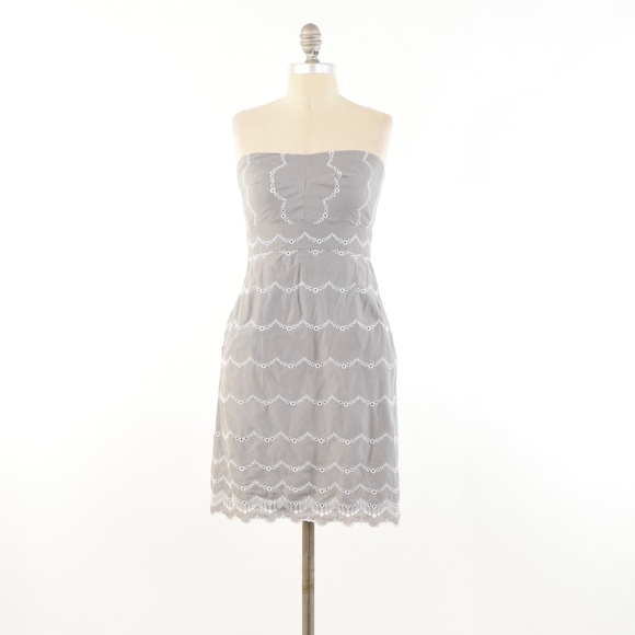 J. Crew Dresses & Skirts - J.Crew Cotton Eyelet Strapless Dress